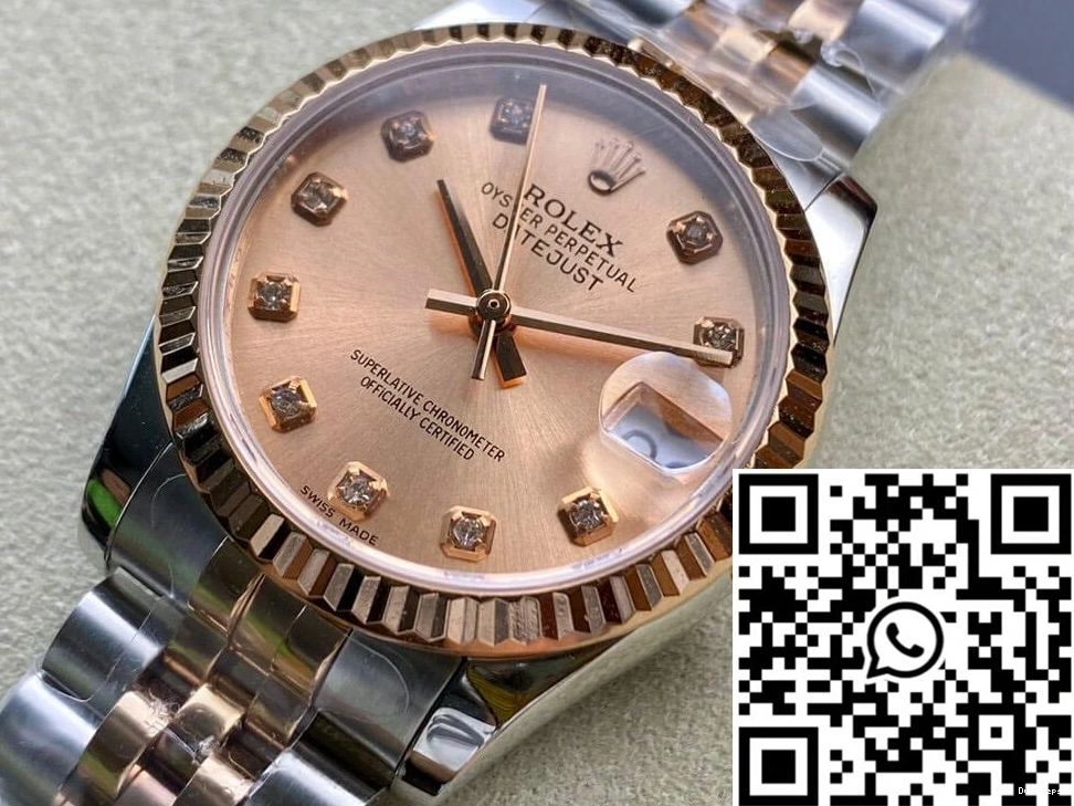 Rose 31MM Datejust Gold EW Factory Rolex M278271-0024 0107